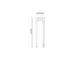 1 rail glazen schuifwand bovenrail