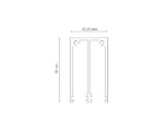 2 rail glazen schuifwand bovenrail