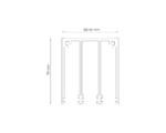 3 rail glazen schuifwand bovenrail