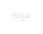 3 rail glazen schuifwand onderrail