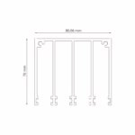 4 rail glazen schuifwand bovenrail