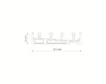 4 rail glazen schuifwand onderrail