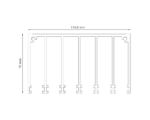 6 rail glazen schuifwand bovenrail