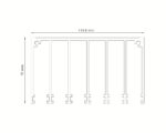 6 rail glazen schuifwand bovenrail