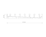 7 rail glazen schuifwand onderrail