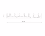 7 rail glazen schuifwand onderrail