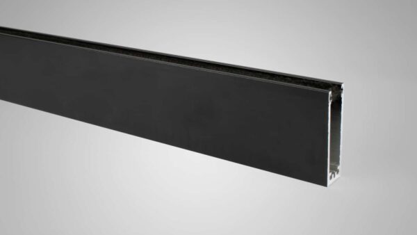 Bovenrail 1 railsysteem mat zwart ral9005m