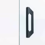 Deurgreep plak mat zwart fv086b