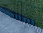 Glazen schuifwand antraciet 6 railsysteem