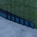 Glazen schuifwand antraciet 7 railsysteem