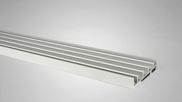 Onderrail 4 railsysteem zilver