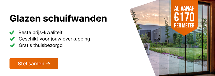 Glazen schuifwand kopen