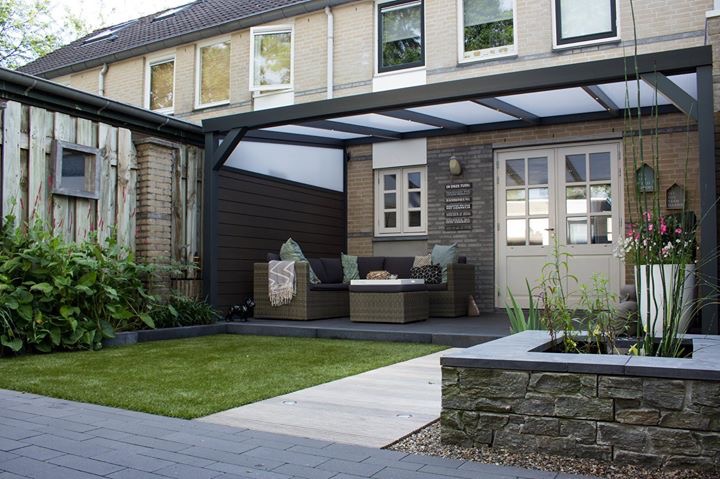polycarbonaat zijspie met aluminium zijwand