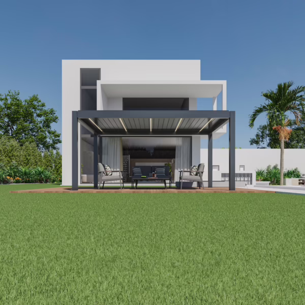 Lamellendak Premium 5 x 3,5 meter antraciet