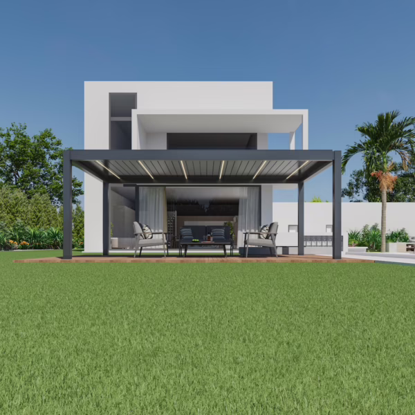 Lamellendak Premium 6 x 3,5 meter antraciet