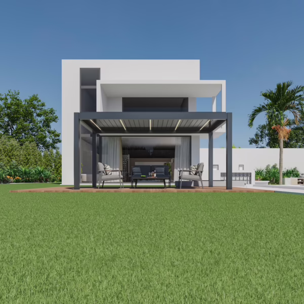 Lamellendak Premium 5 x 3 meter antraciet