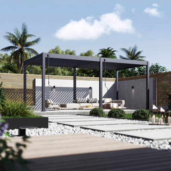 Lamellendak Intro 6 x 3 meter antraciet