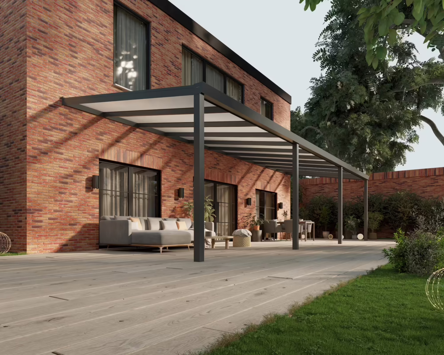 terrasoverkapping-polycarbonaat-dak-11x3,5m-antraciet-opaal-modern25_BottomLeftPerspective