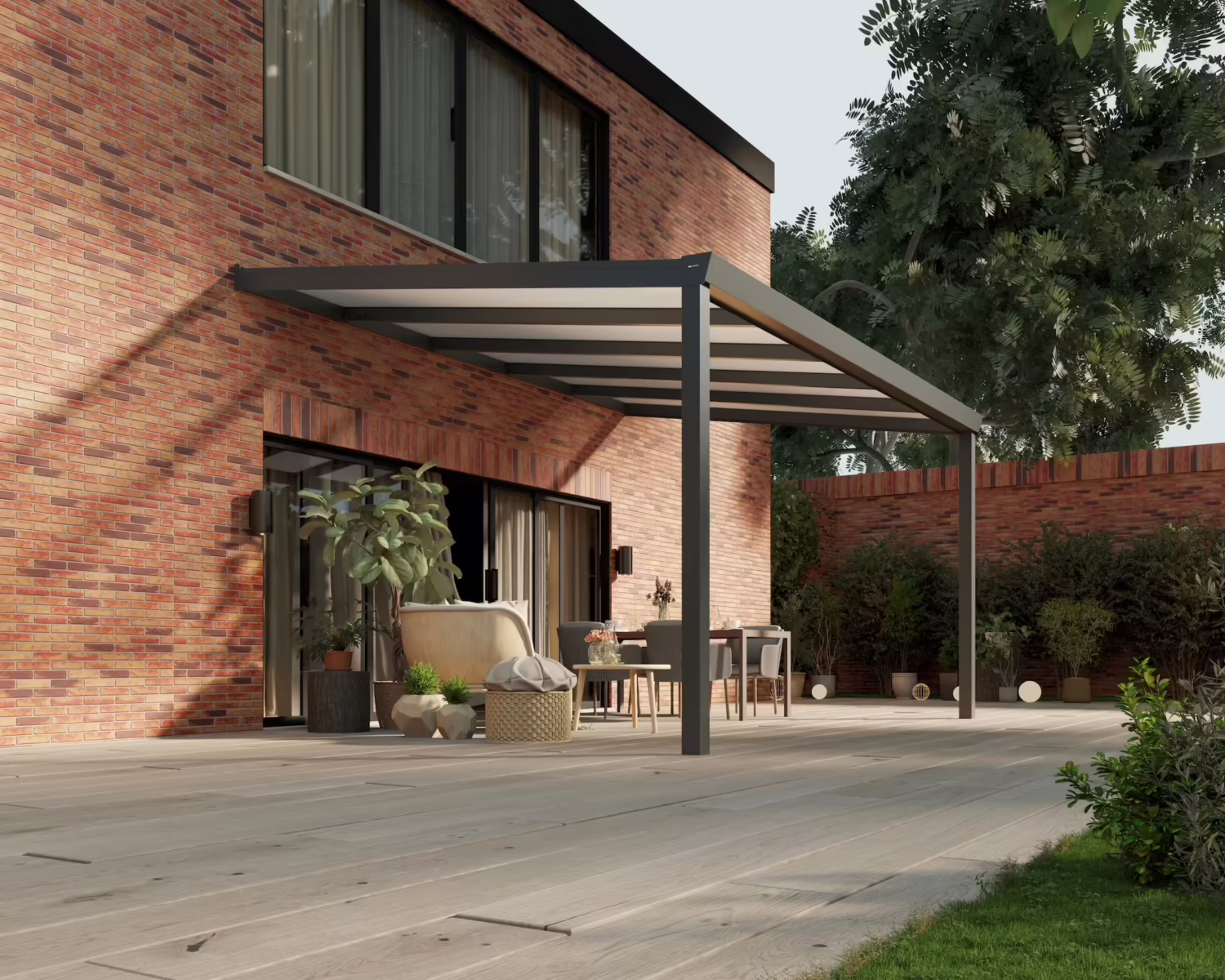 terrasoverkapping-polycarbonaat-dak-5x3,5m-antraciet-opaal-modern25_BottomLeftPerspective