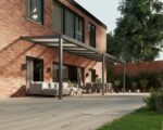 Terrasoverkapping polycarbonaat 8 x 2,5 meter antraciet