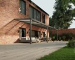 Terrasoverkapping polycarbonaat 9 x 2,5 meter antraciet