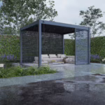 lamellen overkapping waterdicht in de regen