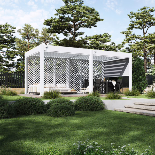 Lamellendak Intro 6 x 3 meter mat wit