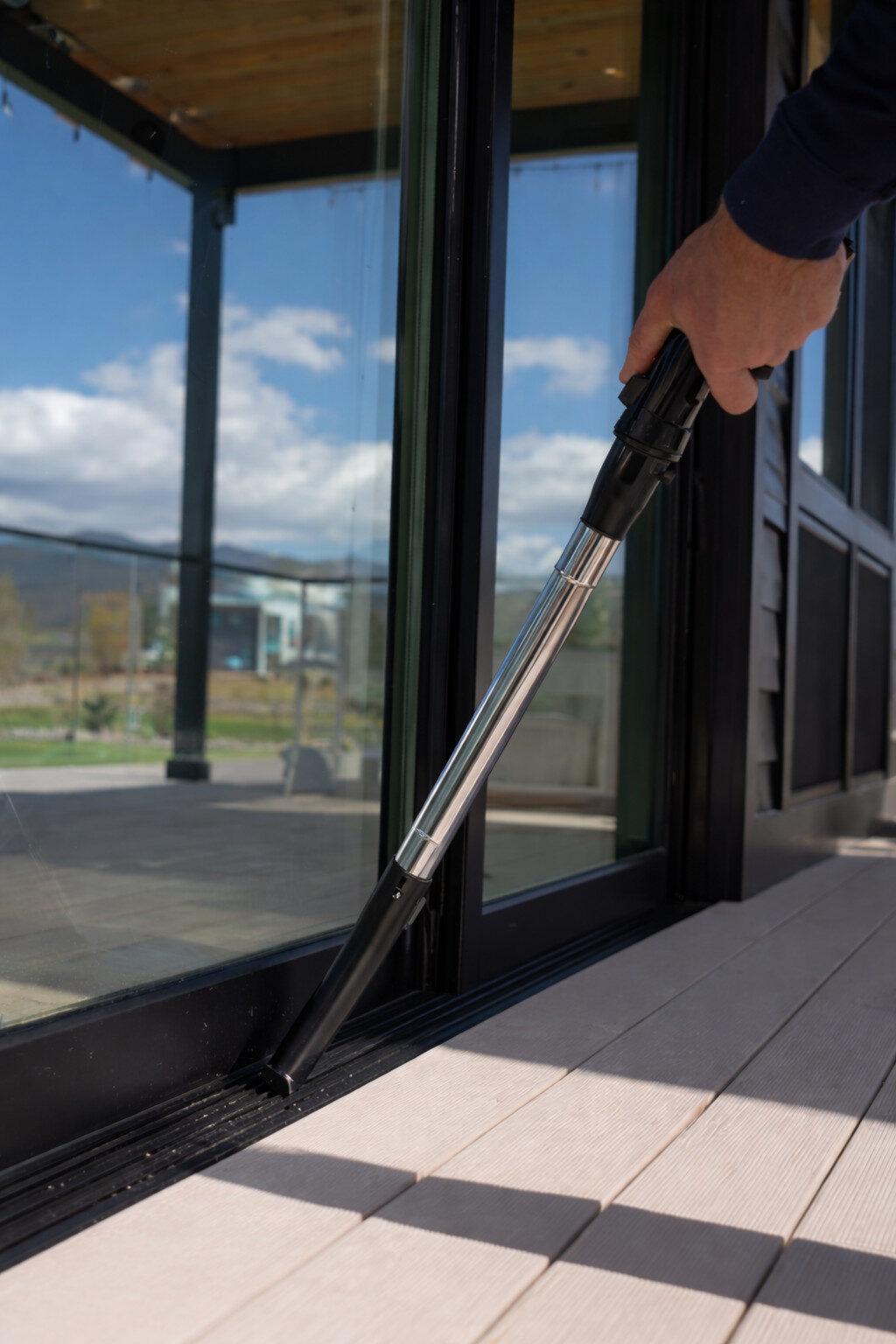 glazen schuifwand onderhoud schoonmaken