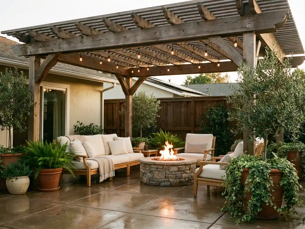 Wat leg je onder een overkapping?