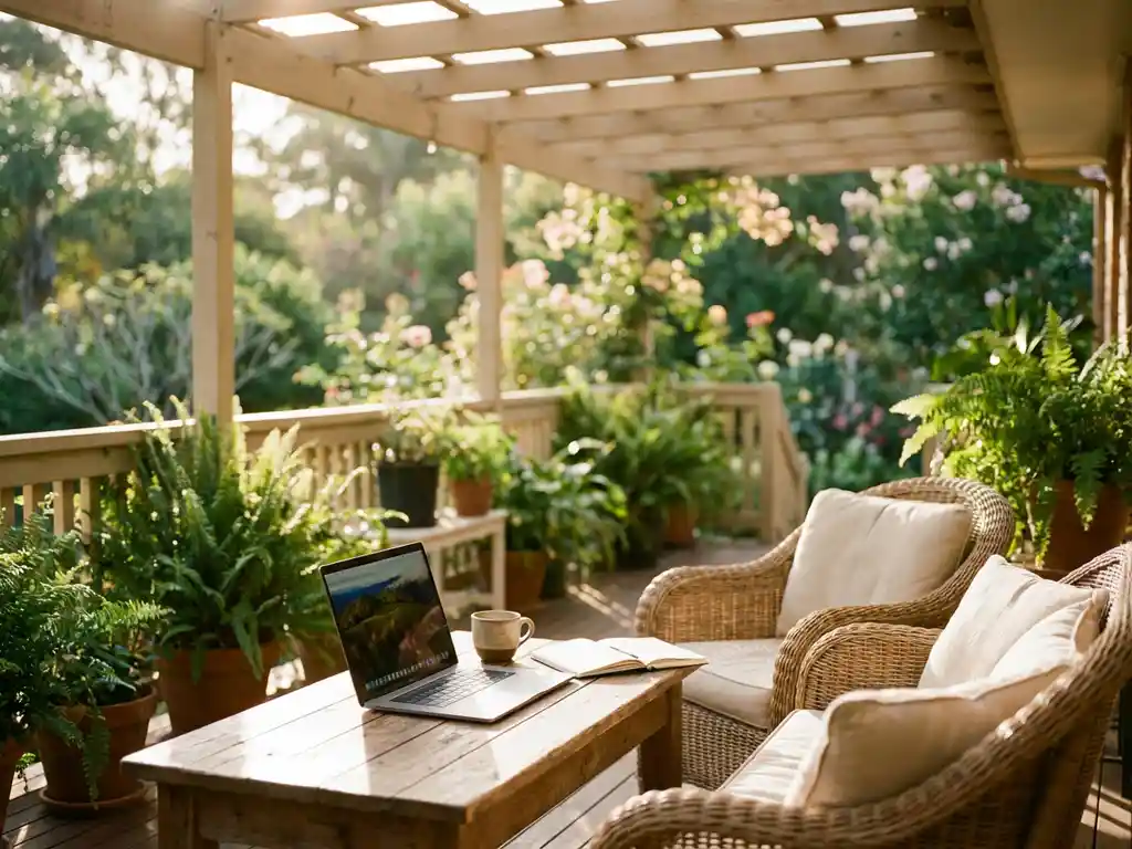 Hoe maak je van je veranda een thuiswerkplek?