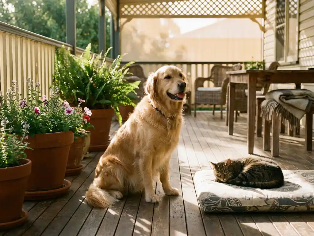 Is een veranda geschikt voor huisdieren?