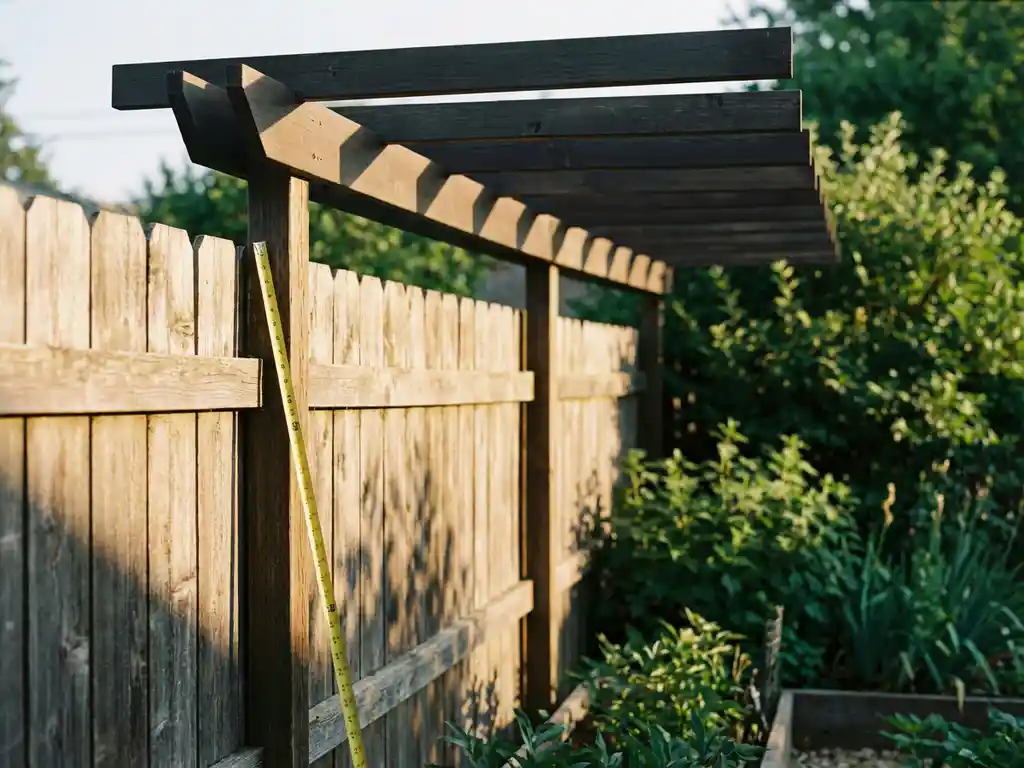 Hoe hoog mag een overkapping boven de schutting uitkomen?