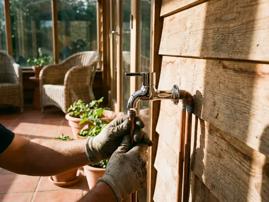 Kan je een watertappunt in een veranda aanleggen?