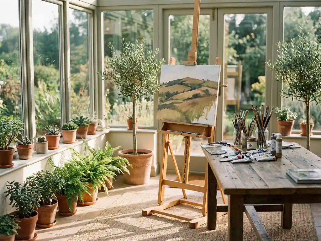 Is een veranda geschikt als atelier of werkplaats?