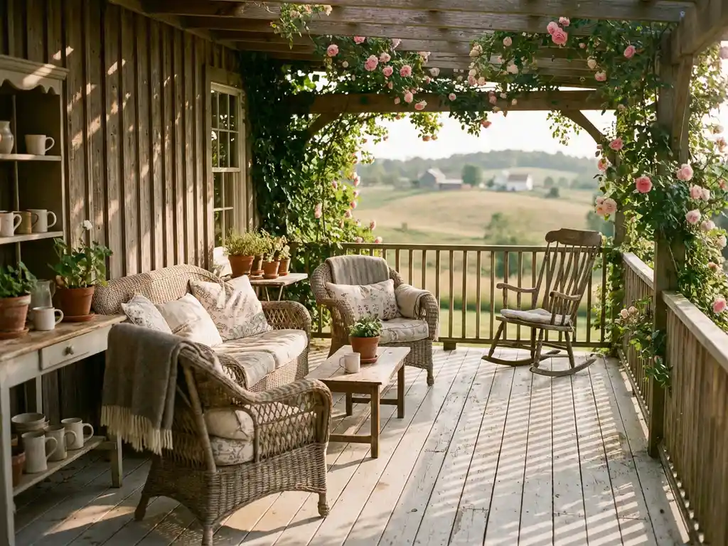 Wat is een landelijke veranda?