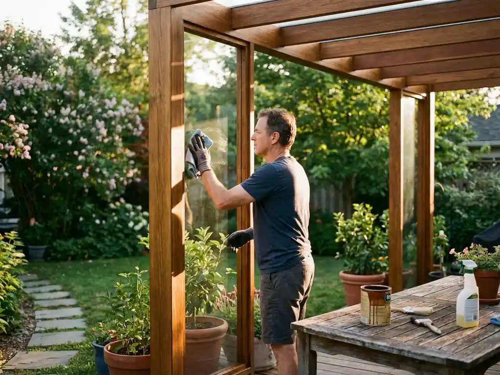 Hoe onderhoud je een overkapping?