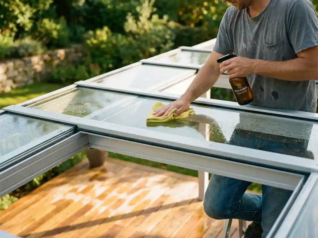 Welke schoonmaakproducten zijn veilig voor overkappingen?