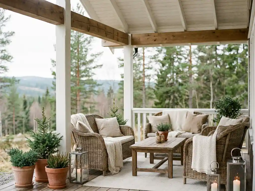 Wat is een Scandinavische veranda?