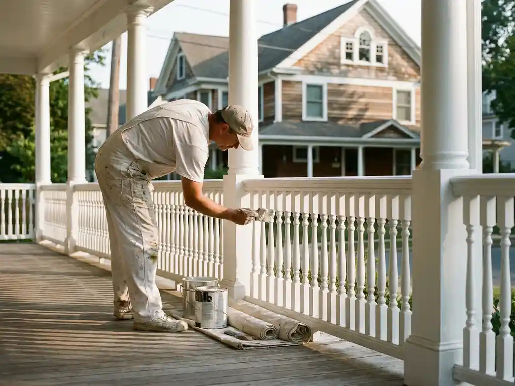 Hoeveel kost het om een veranda te laten schilderen?