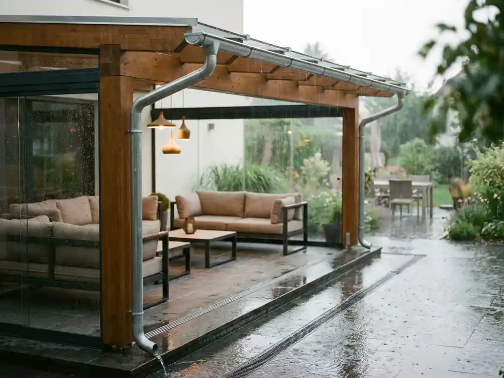 Hoe voorkom je wateroverlast bij een veranda?