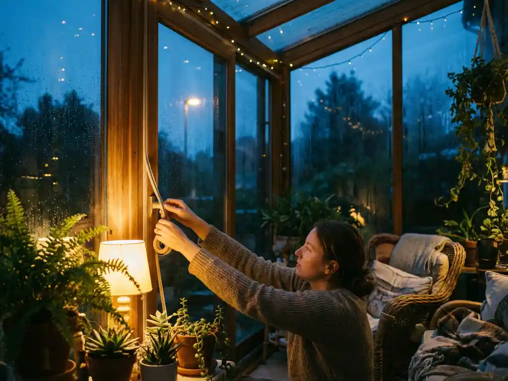 Hoe voorkom je tocht in een veranda?