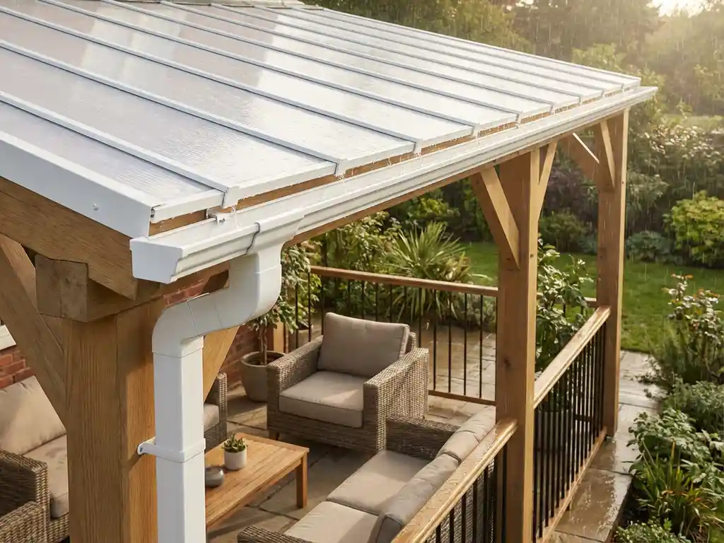 Welke gootoplossingen zijn er voor een veranda?