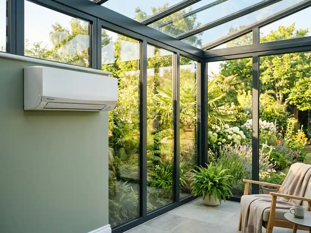 Kan je een airco plaatsen in een serre?
