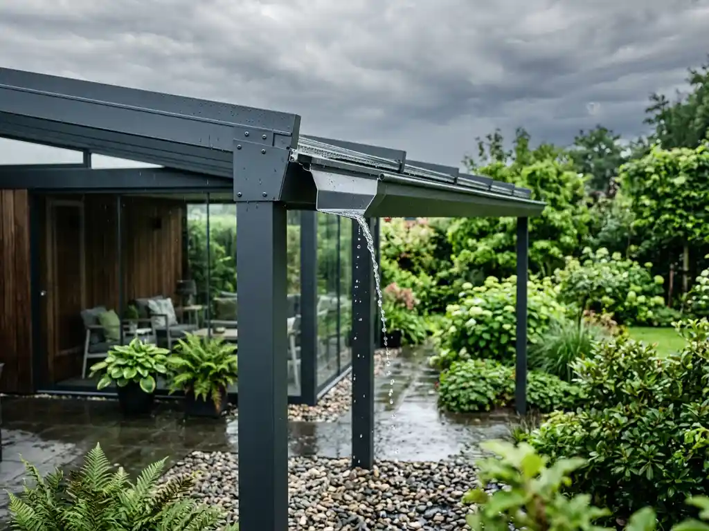 Hoe zorg je voor een goede waterafvoer bij een tuinkamer?