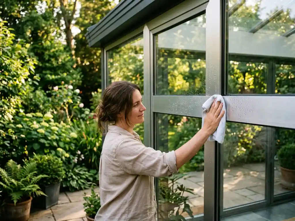 6063 architectuur-aluminium frame van een ForaVida tuinkamer