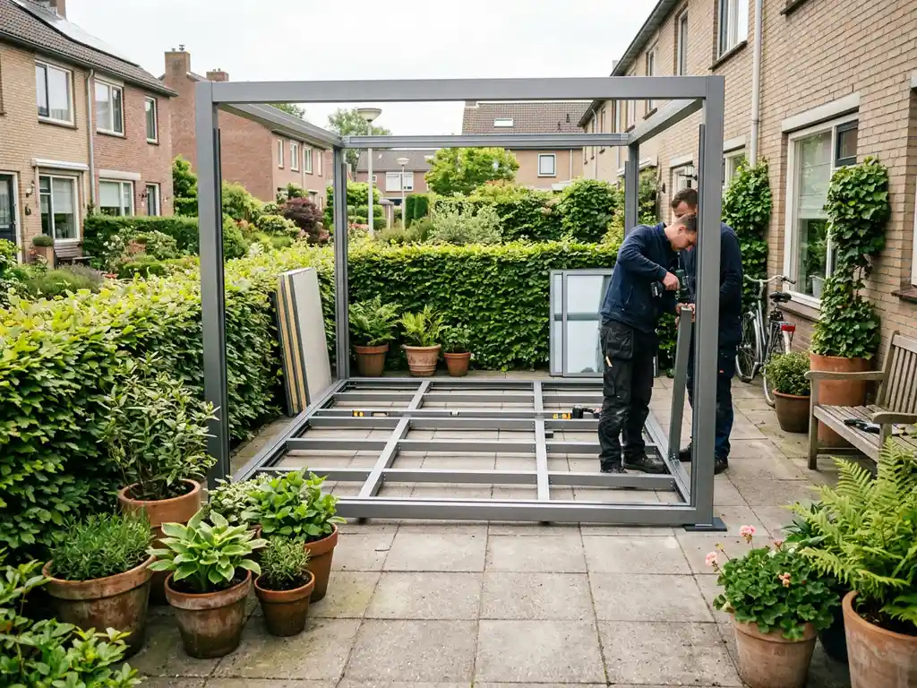 Kan een tuinkamer worden gebouwd zonder fundering?