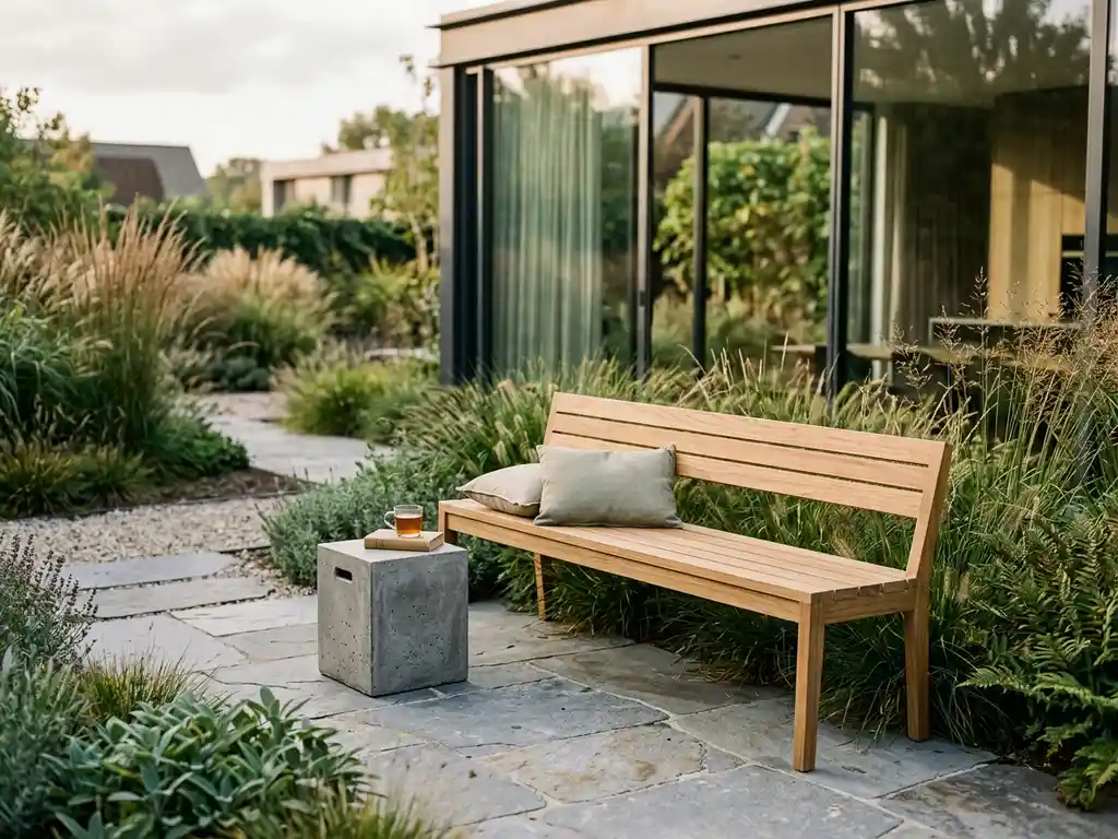 Hoe kies je tuinmeubelen die passen bij een minimalistische tuin?