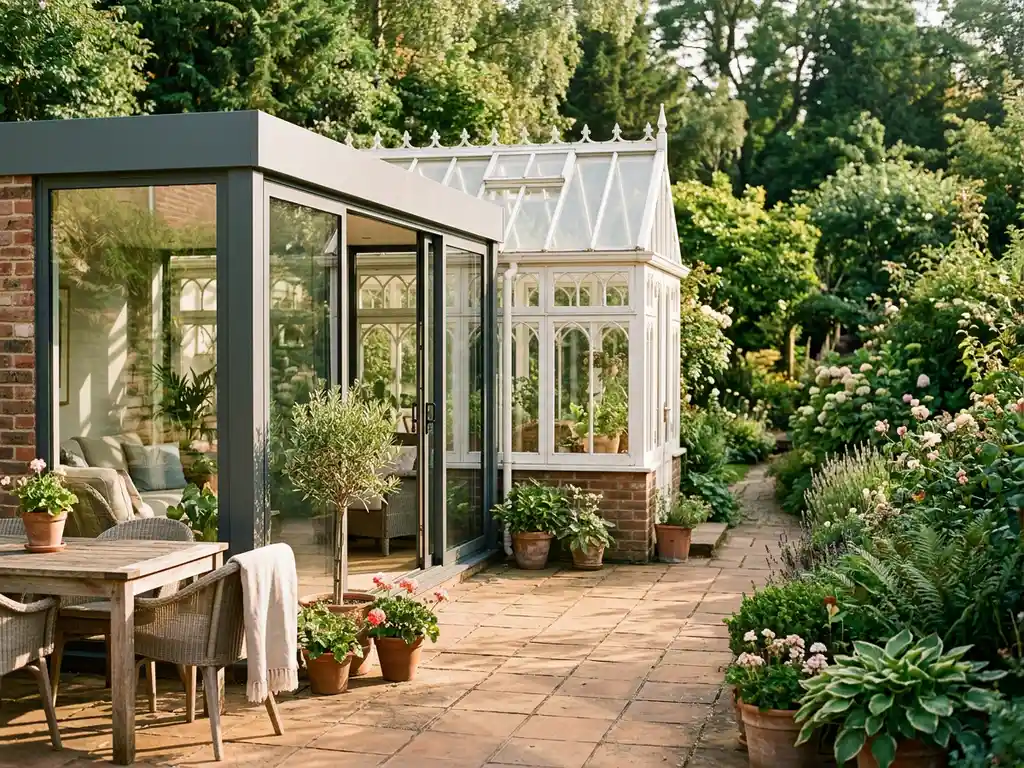 Wat is het verschil tussen een serre en een tuinkamer?