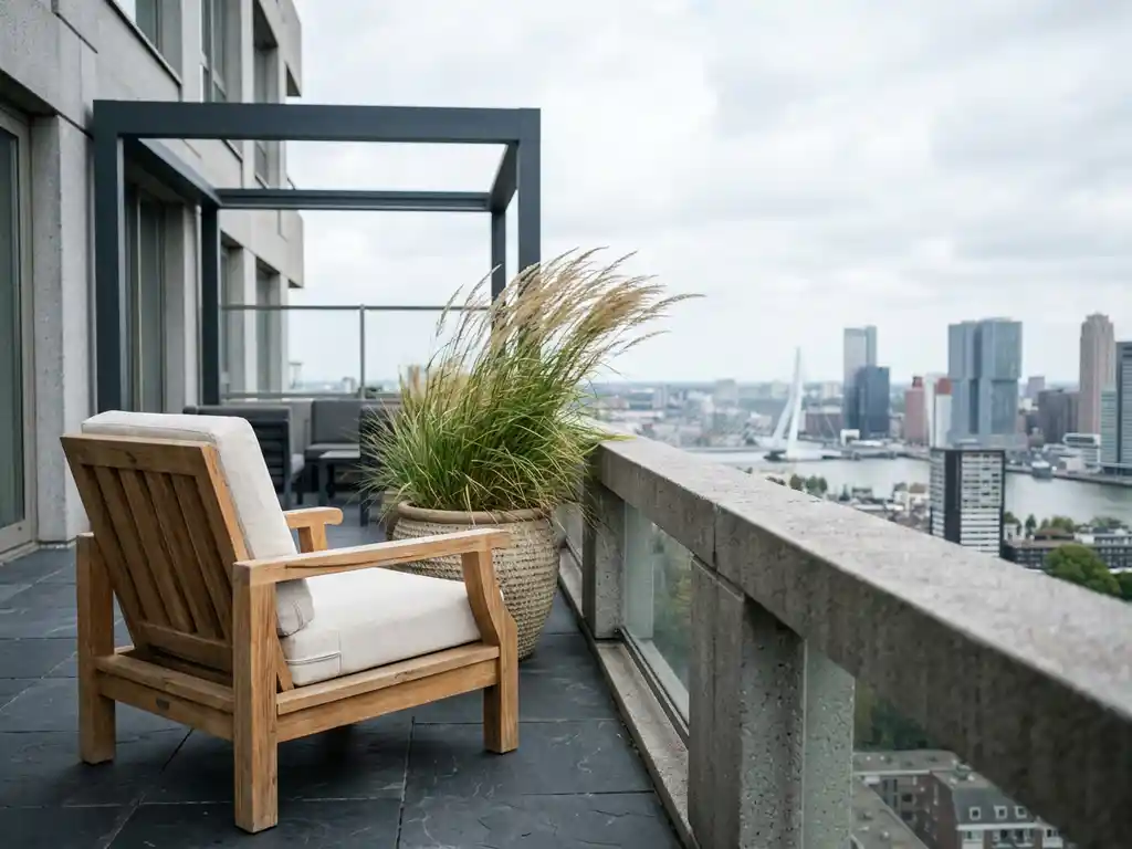 Hoe kies je tuinmeubelen voor een balkon met veel wind?