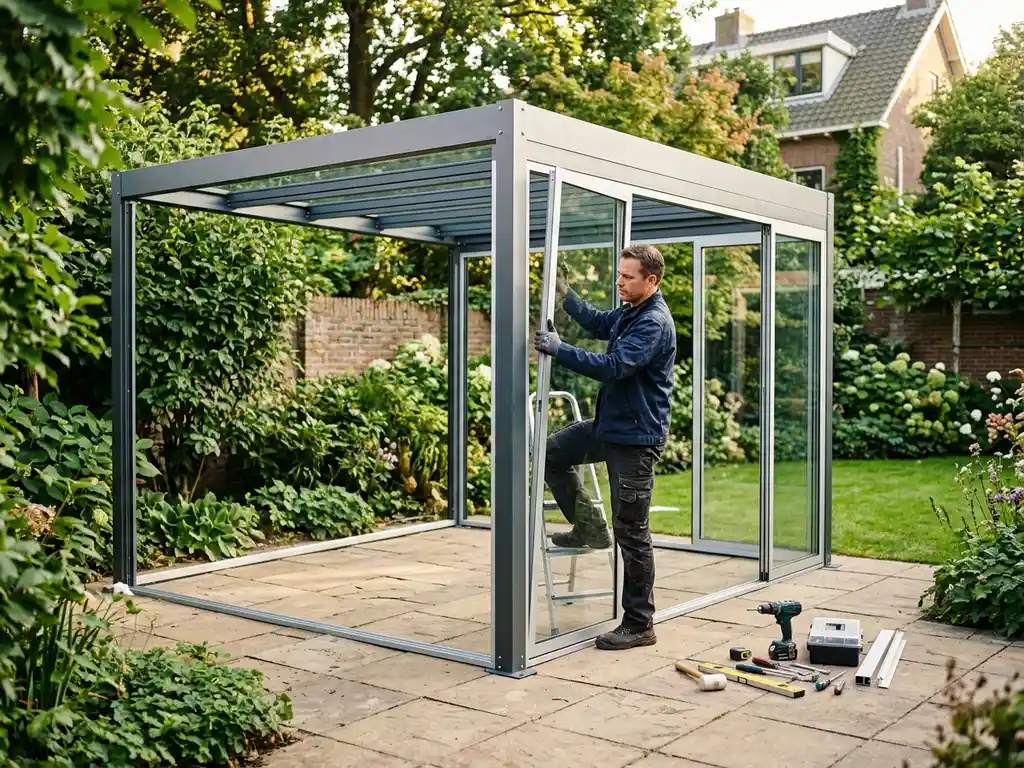Hoe lang duurt de installatie van een tuinkamer?